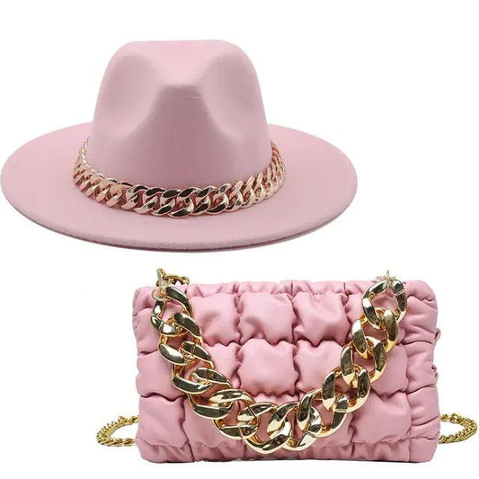 Gold Chain Fedora Luxury - MANDOTOS