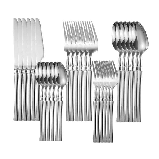 Gold Glamour 30-Piece Dinner Set - MANDOTOS