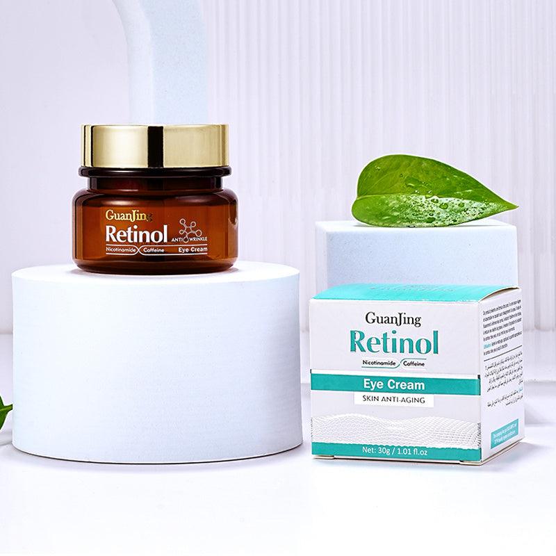 GUANJING Natural Skincare Retinol Eye Cream Vegan Organic Anti Aging Moisturizer Anti-wrinkle Skin Whitening Retinol Eye Cream - MANDOTOS