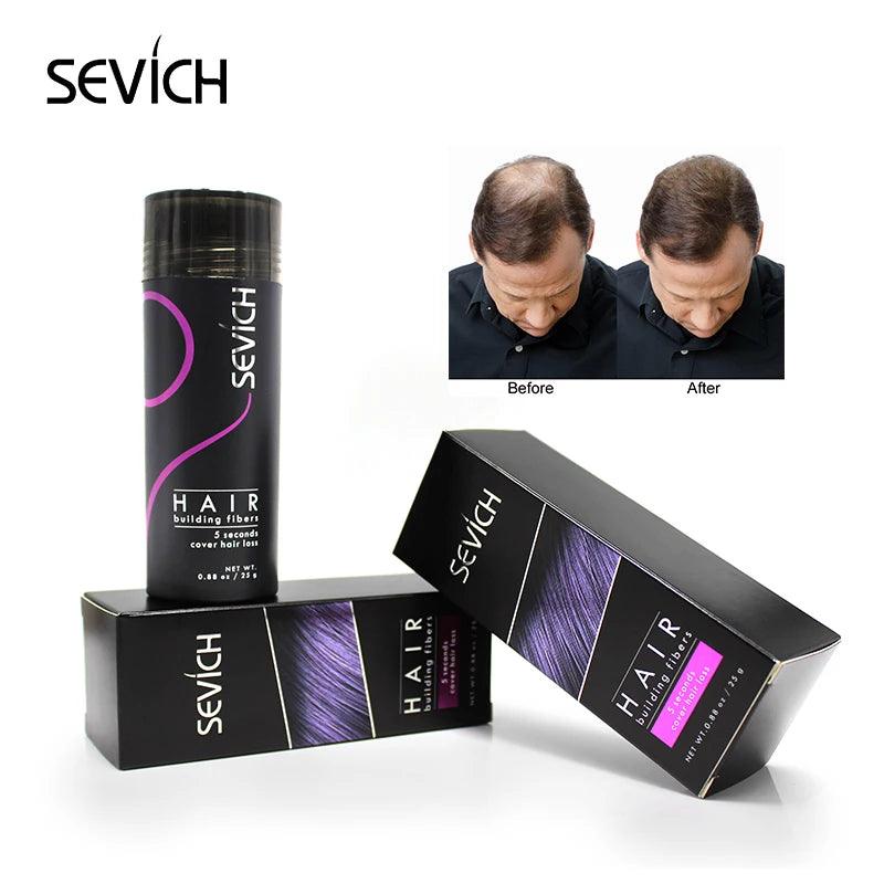Hair Building Fibers Keratin Thicker Anti Hair Loss Products Concealer Refill Thickening Hair Fiber Powders Growth sevich 25g - MANDOTOS