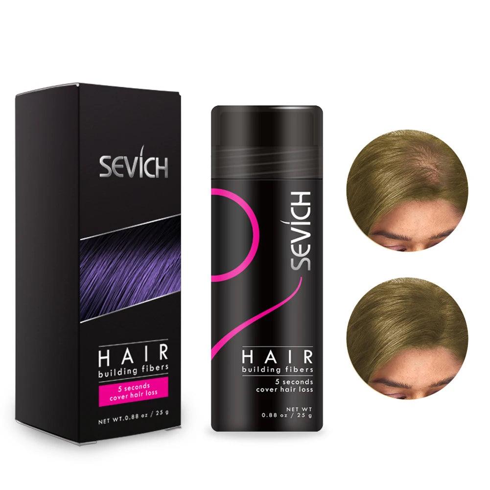 Hair Building Fibers Keratin Thicker Anti Hair Loss Products Concealer Refill Thickening Hair Fiber Powders Growth sevich 25g - MANDOTOS