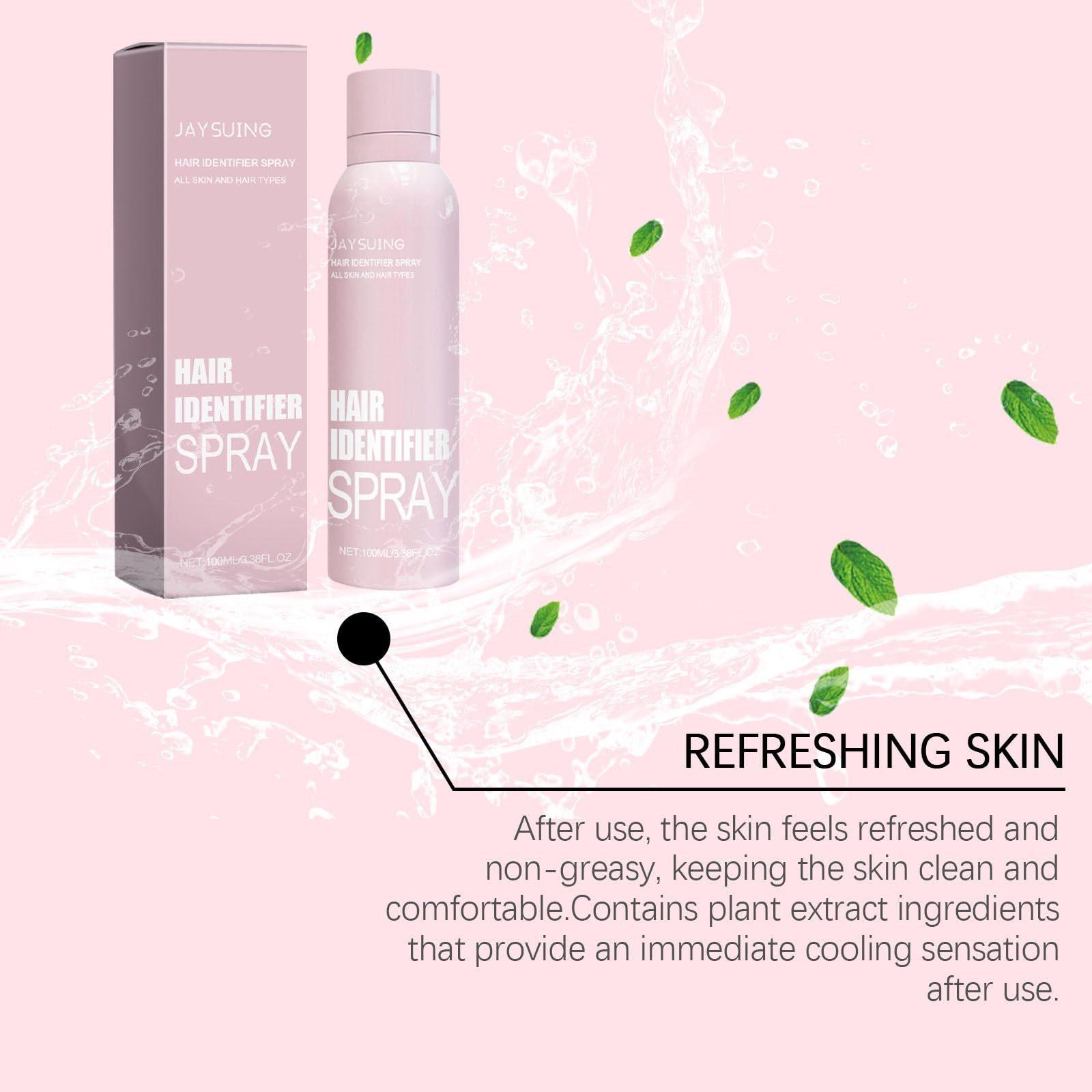 Hair Identifier Spray For Face Shaving, Skin Body Hair Identifying Spray With Razors,Hair Identifier Spray For Face Dermaplaning, Women Dermaplaning Tool For Face - MANDOTOS