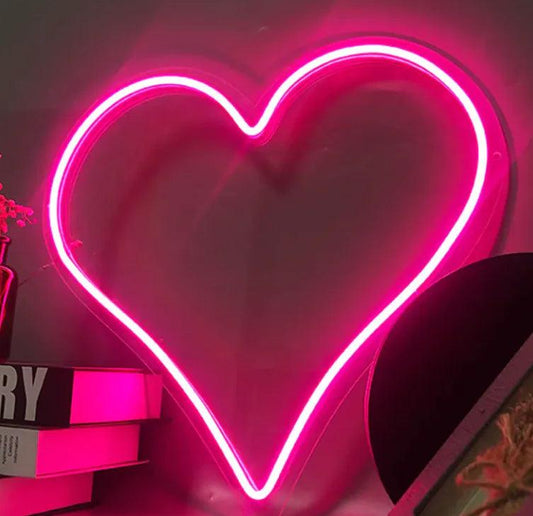 Heart Glow LED Neon Light - MANDOTOS