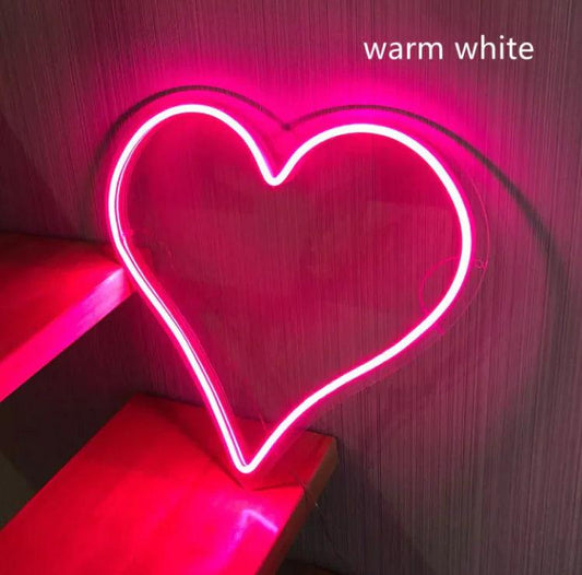 Heart Glow LED Neon Light - MANDOTOS