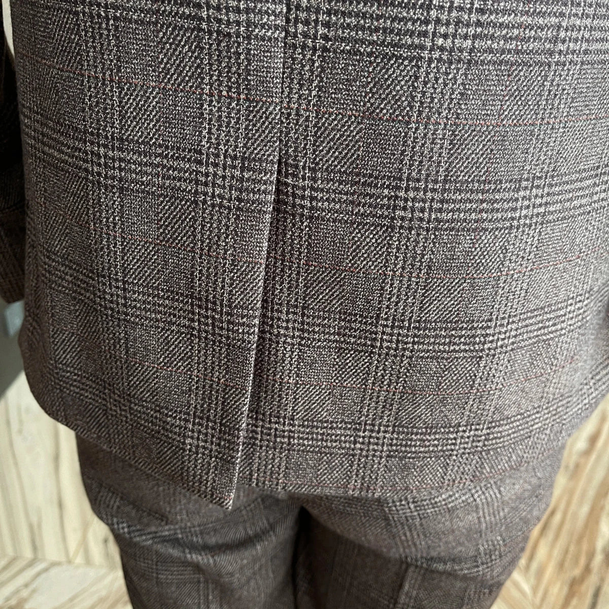 High-Quality British Korean Style Plaid Men's 3-Piece Business Casual Suit Set - MANDOTOS INTERNATIONAL