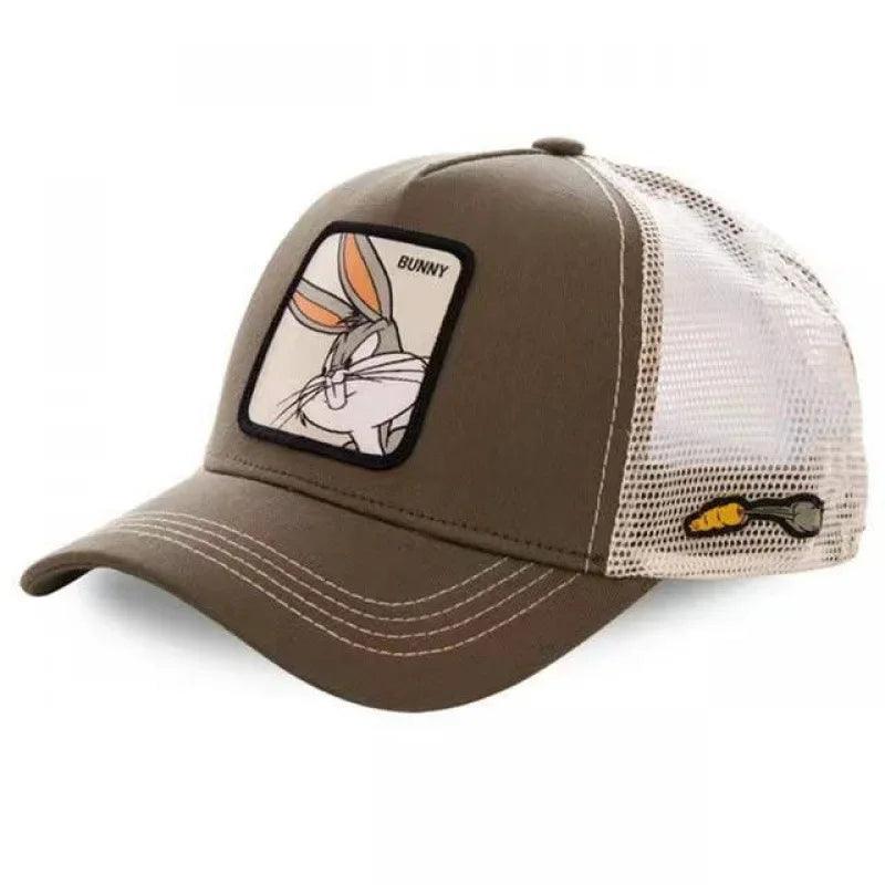 Hot Sale Unisex Anime Cartoon Cap High Quality Embroidered Patch Draw Baseball Cap Male Female Trucker Hat Mesh Hats Sun Hat - MANDOTOS