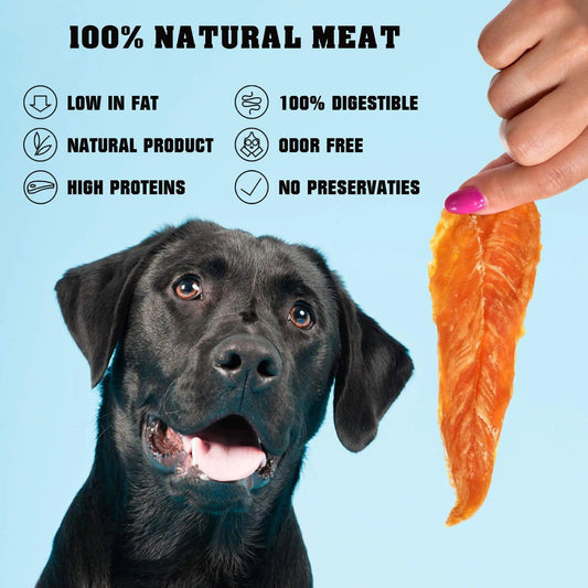 Human-Grade Chicken Jerky for Dogs - 1.5 lb Organic Treats - MANDOTOS