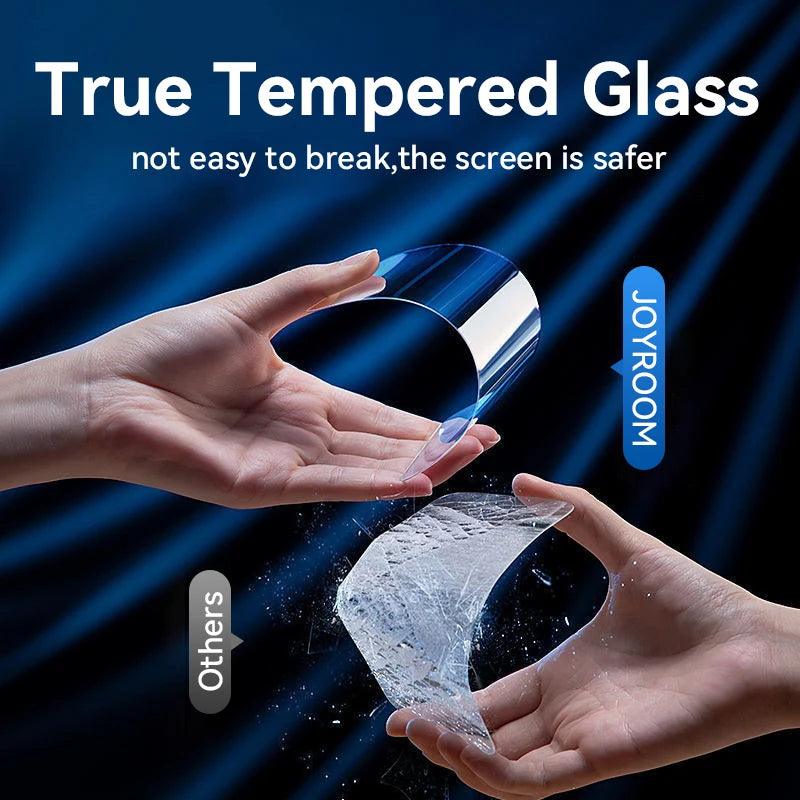 Joyroom 1/2/3pcs HD Glass Screen Protector for iPhone 16 15 14 13 12 11 Pro Max Full Screen Tempered Glass Protection for iPhone - MANDOTOS