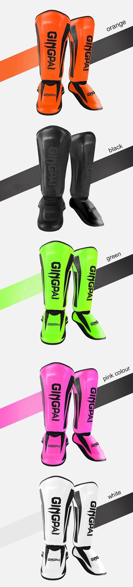 Kickboxing Boxing Shin Guard Pads Muay Thai Martial Arts Sanda Wushu Leg Protector Taekwondo Ankle Guards - MANDOTOS
