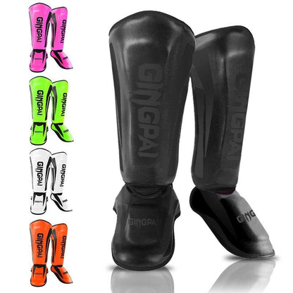 Kickboxing Boxing Shin Guard Pads Muay Thai Martial Arts Sanda Wushu Leg Protector Taekwondo Ankle Guards - MANDOTOS