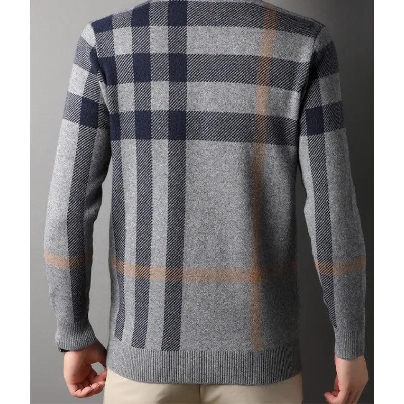 Knitwear Casual Crew Neck Top Bottoming Men's Sweater - MANDOTOS