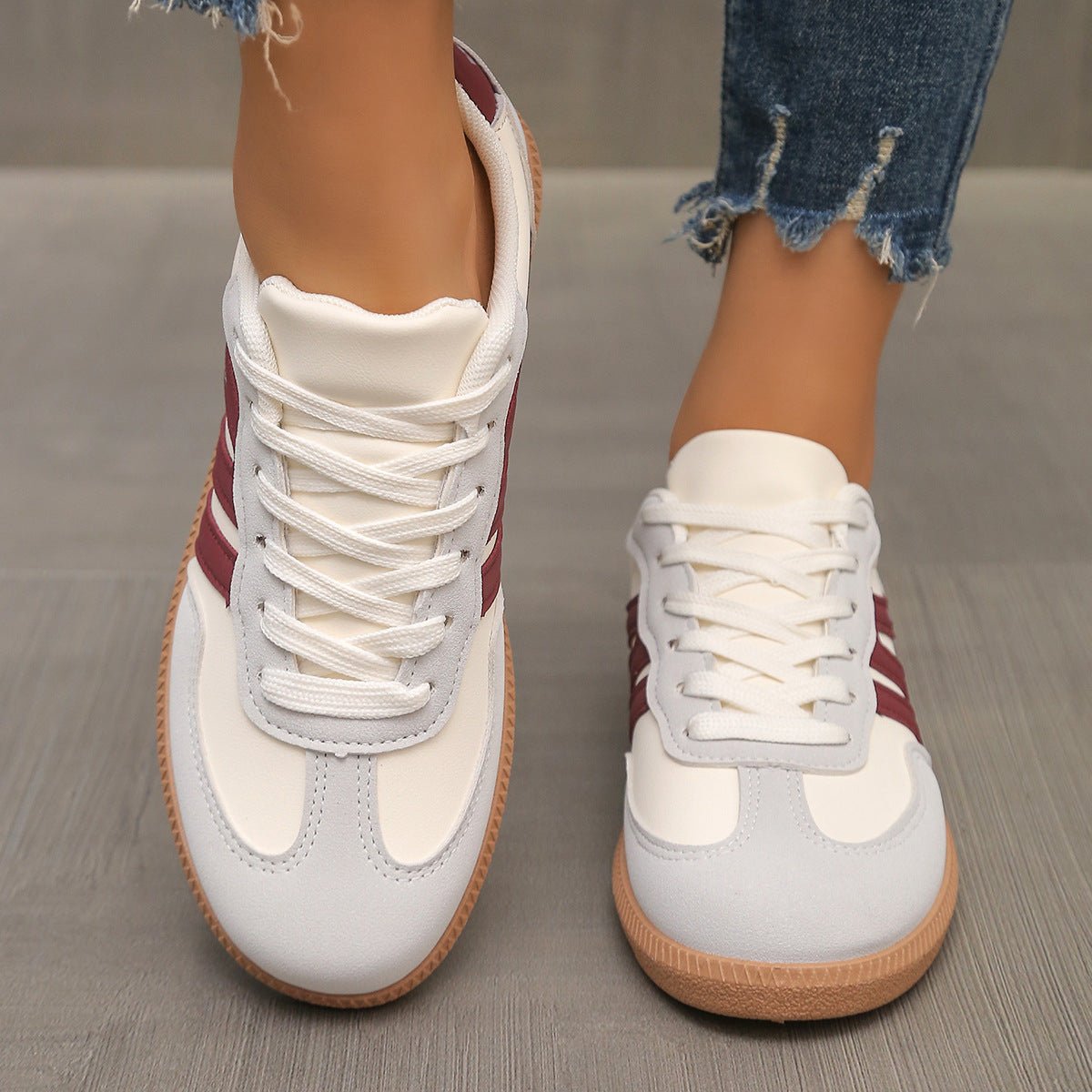 Lace-Up Low-Top Sneakers – 11 Colors EU 36–42 | Women's Training Shoes - MANDOTOS INTERNATIONALSneakers
