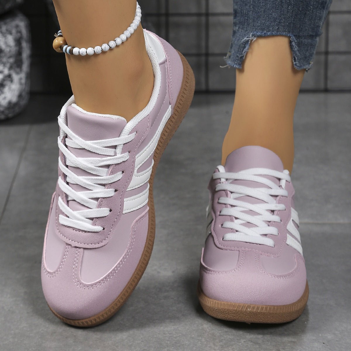 Lace-Up Low-Top Sneakers – 11 Colors EU 36–42 | Women's Training Shoes - MANDOTOS INTERNATIONALSneakers