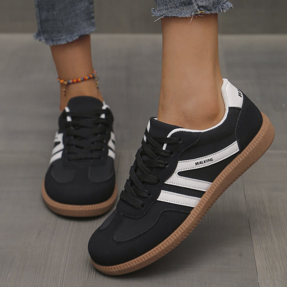 Lace-Up Low-Top Sneakers – 11 Colors EU 36–42 | Women's Training Shoes - MANDOTOS INTERNATIONALSneakers