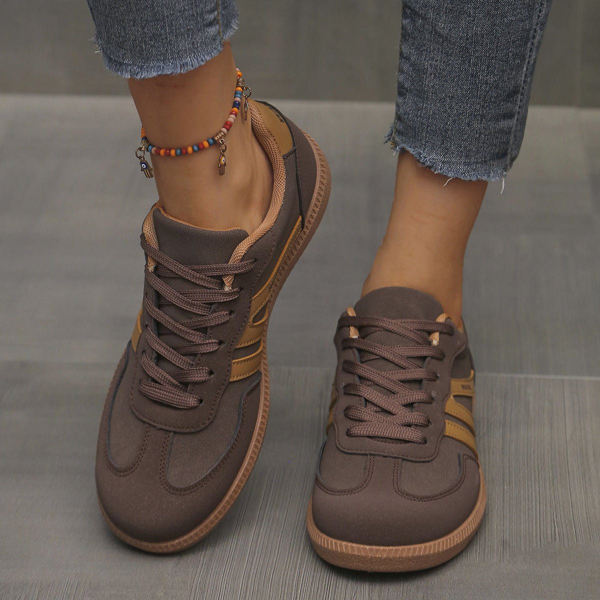 Lace-Up Low-Top Sneakers – 11 Colors EU 36–42 | Women's Training Shoes - MANDOTOS INTERNATIONALSneakers