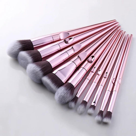 LuxeGlow Laser Makeup Brush Set - Flawless Precision for Radiant Beauty - MANDOTOS