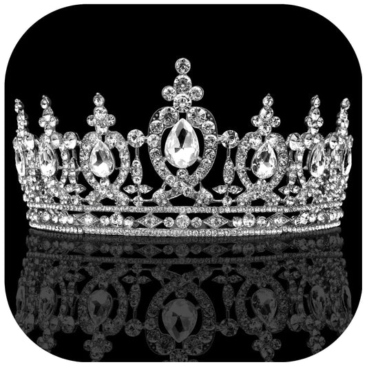 Regalia Crest Rhinestone Tiaras - MANDOTOS INTERNATIONAL