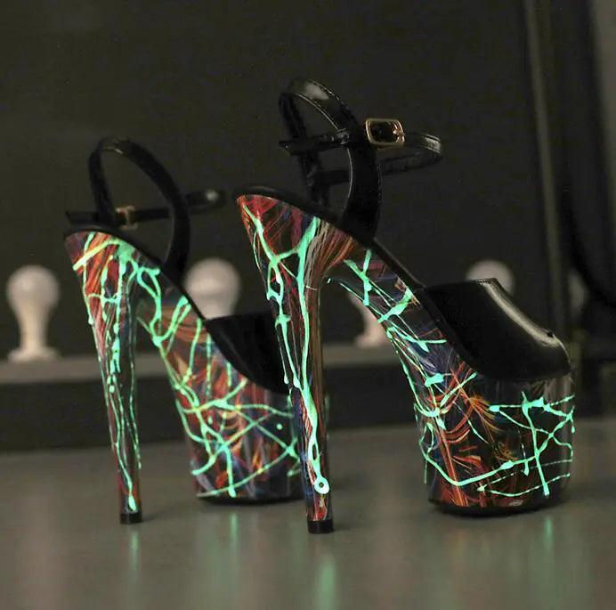 Lustrous Leather Stilettos - MANDOTOS