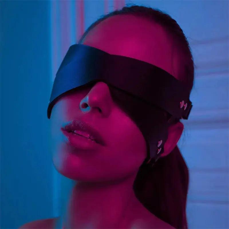 Luxury Leather Sleep Mask - MANDOTOS