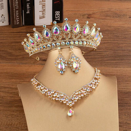 Elegant bridal crown by MANDOTOS featuring alloy and diamond accents, perfect for wedding or special occasion headdresses.