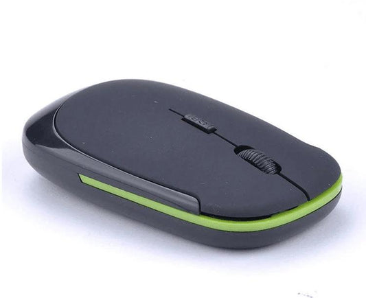 Mandotos wireless laptop mouse with ergonomic design and clickable buttons, ideal for comfortable computer navigation.