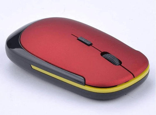 Wireless laptop mouse by MANDOTOS with ergonomic design and sleek black finish, suitable for comfortable computer use.