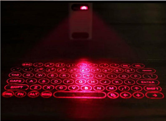 LEING FST Virtual Laser Keyboard Bluetooth Wireless Projector Phone Keyboard For Computer Pad Laptop With Mouse Function MANDOTOS