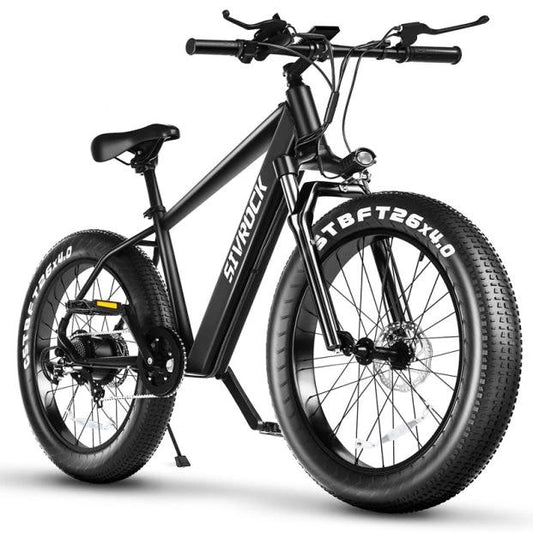 Mandotos professional electric bike for adults with 26x4.0 inch fat tires, 1000W motor, 48V 15Ah battery, suitable for trail riding and commuting.