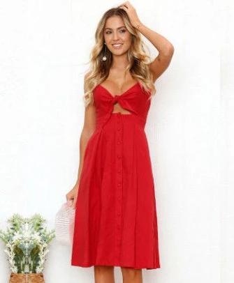 Mandotos women's sleeveless backless summer dress with straps, long close-fitting sheath for party and evening occasions.