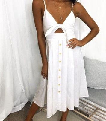 Mandotos sleeveless backless women’s summer sheath dress with straps, long, close-fitting, ideal for parties and evening occasions.