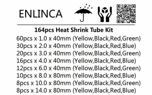 127-750pcs Heat-shrink Tubing Thermoresistant Tube Heat Shrink Wrapping Kit Electrical Connection Wire Cable Insulation Sleeving - MANDOTOS