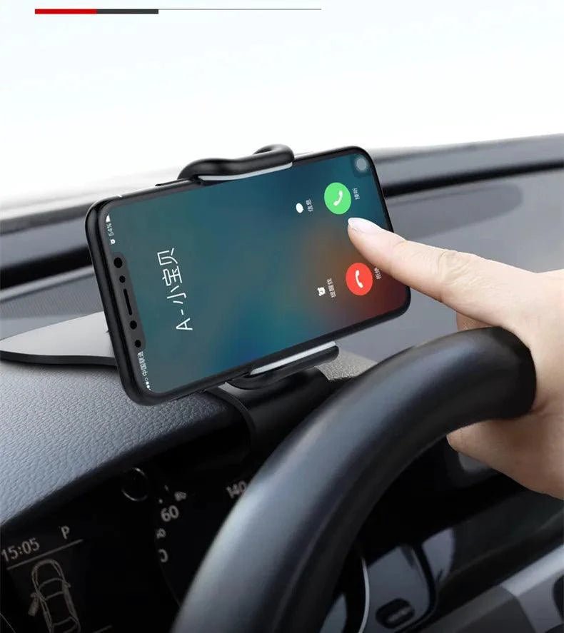 360 Rotatable Car Phone Holder Universal Cell Phone Stands Car Rack Dashboard Support for Auto Grip Mobile Phone Fixed Bracket - MANDOTOS