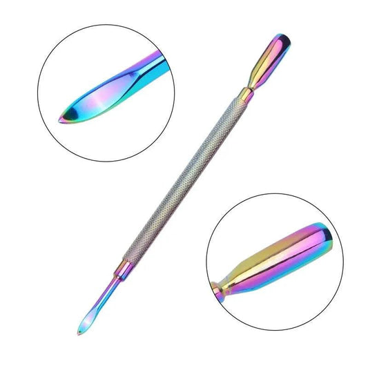 4 Pcs/Set Professional Stainless Steel Nail Cutter Scissor Nippers Muti Function Cuticle Pusher Remover Nail Care Manicure Kits - MANDOTOS