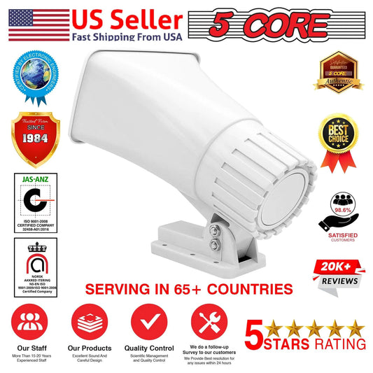 Mandotos 5Core Universal PA Horn Speaker 50W with 6x4 inch design for public address and sound amplification.