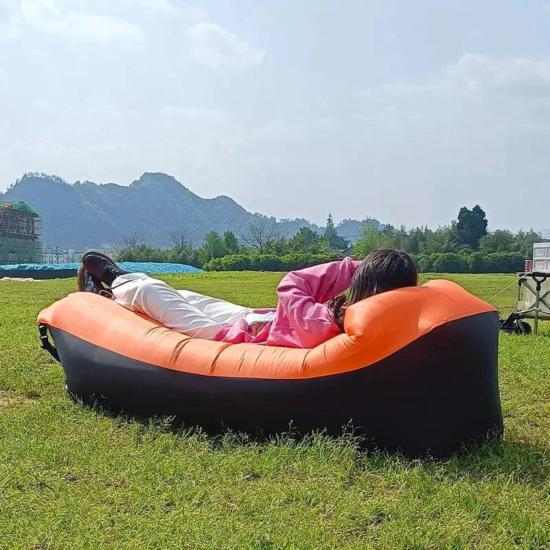 Mandotos AirLounge Elite sofa bed with plush cushions, modern design, and versatile functionality for stylish living spaces.