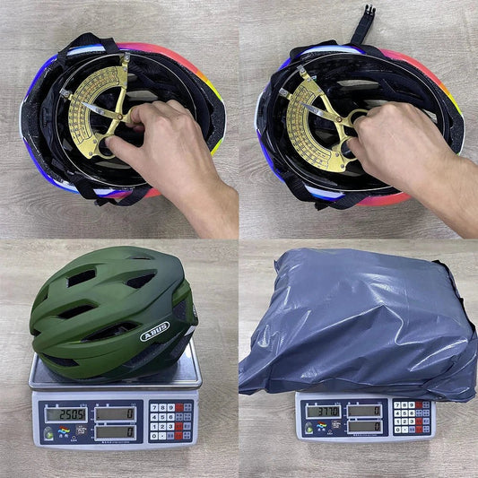 Mandotos men's road racing bike helmet with reflective surface, cycling safety gear for cyclocross, racing, and time-trial riding.
