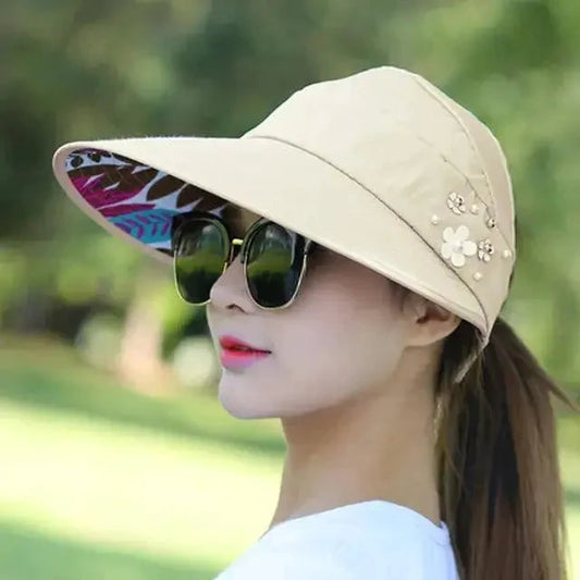 Breezy Pearl Visor Hat - MANDOTOS
