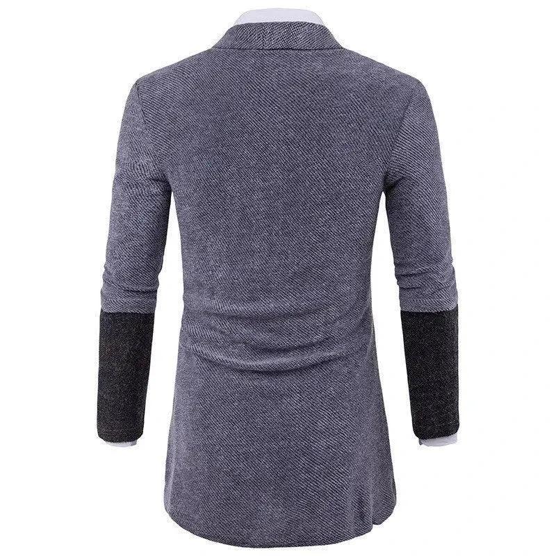Mandotos men's casual cardigan sweater with knitwear design, cozy coat suitable for everyday wear and stylish men's clothing.