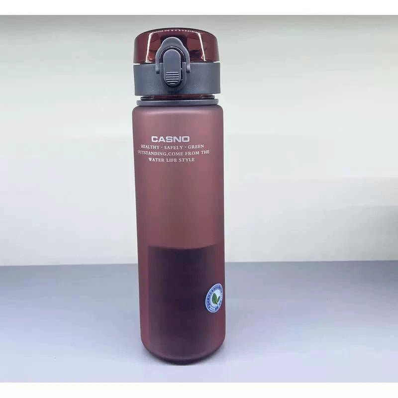 Mandotos Casino Frosted sports water bottle with lid, portable plastic bottle for men and women, ideal for active use
