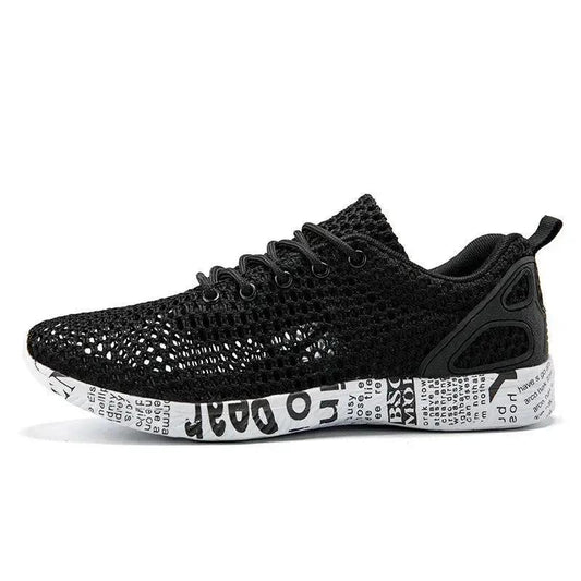 Casual Men's Shoes Breathable Sneakers Match Hollow Lace Board Shoes - MANDOTOS