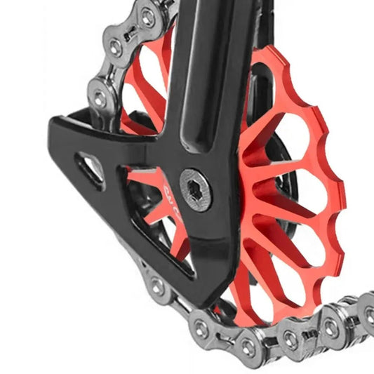 Mandotos ceramic bicycle guide wheel for rear derailleur, bearing axis adapter, bike guide roller, jockey wheel 10T-17T.