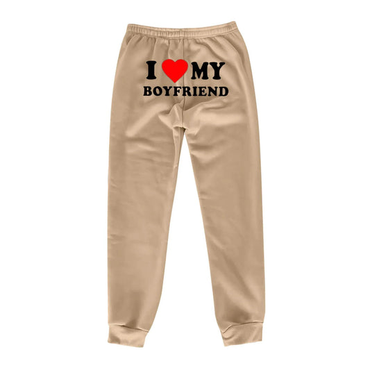 Chic Love Print Trousers - MANDOTOS