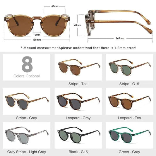 Chic Round UV-Block Sunglasses - MANDOTOS