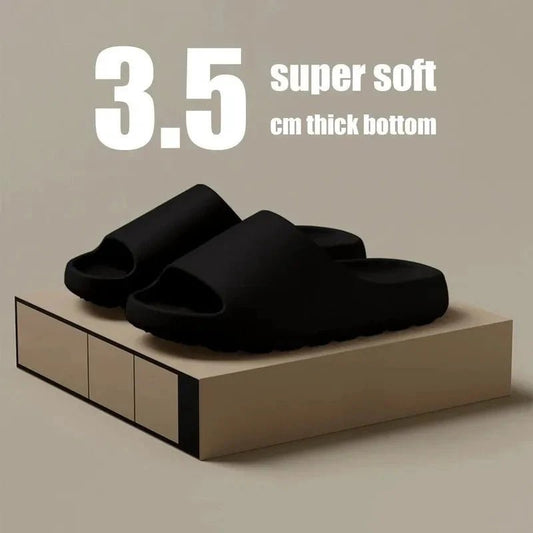 Mandotos coconut slippers with thick soles, soft bottom EVA slides for men and women, perfect for summer beach fashion.