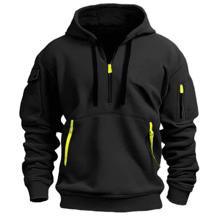 Mandotos cotton dropped shoulder hooded sweatshirt featuring a relaxed fit and soft fabric for comfortable casual wear.