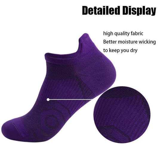 8 Pairs Women's Running Socks - Cushioned, Breathable & Anti-Odor for Outdoor Sports, Cycling & Hiking - MANDOTOS