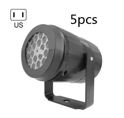 Christmas Party Lights Snowflake Projector Light Led Stage Light Rotating Xmas Pattern Outdoor Holiday Lighting Garden Christmas Decor - MANDOTOS