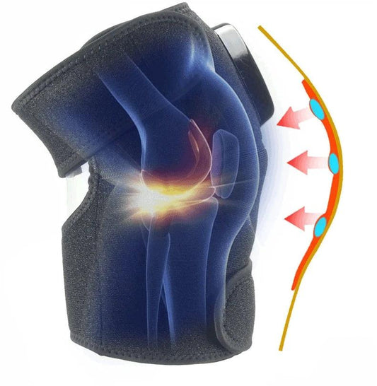 Electric Infrared Knee Massager With Adjustable Heat And Compression Portable For Joints And Muscles - MANDOTOS