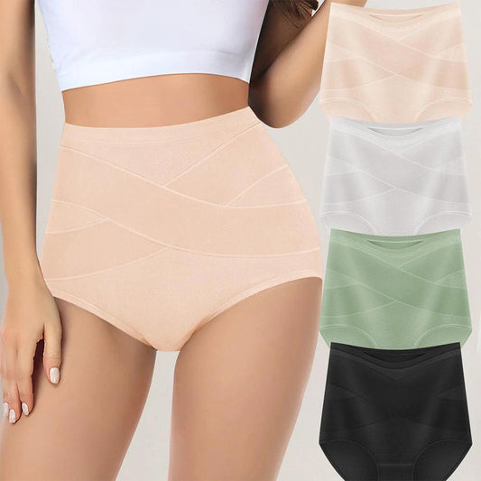 High Waist Shaping Briefs for Confident Curves - Large Size Ladies’ Underwear - MANDOTOS