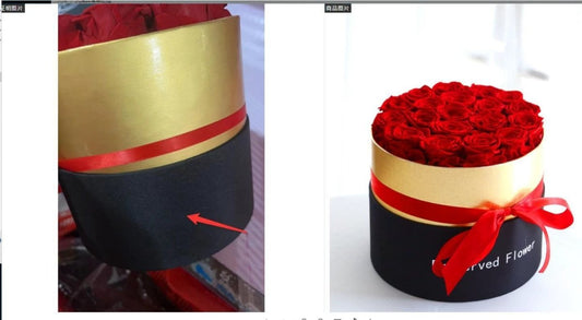 Mandotos Preserved Real Roses In A Box Set Eternal Gift For Valentines Day Romantic Flowers - MANDOTOS